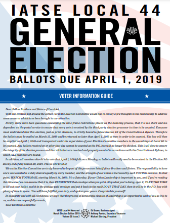 Election issue 2019