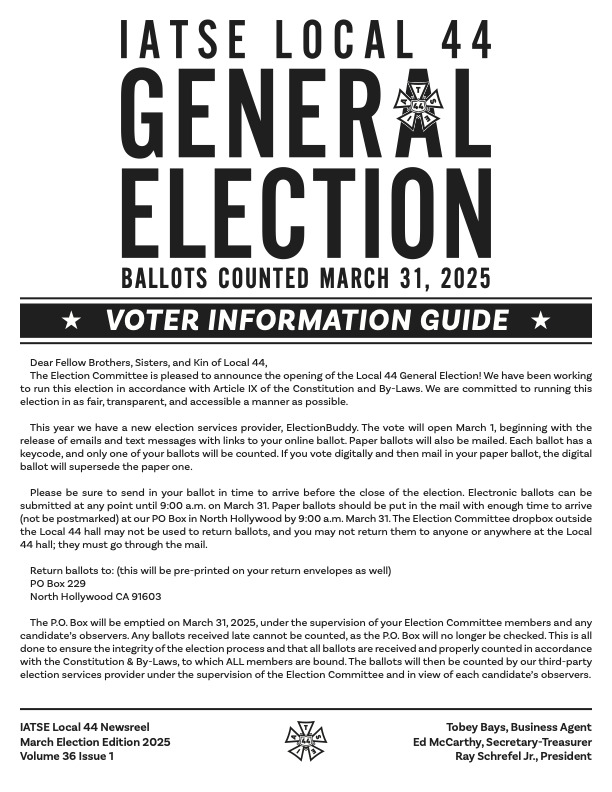 Newsreel Spring 2025/Election