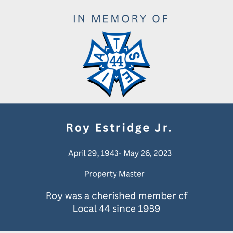 Roy Estridge Jr.- Property Master